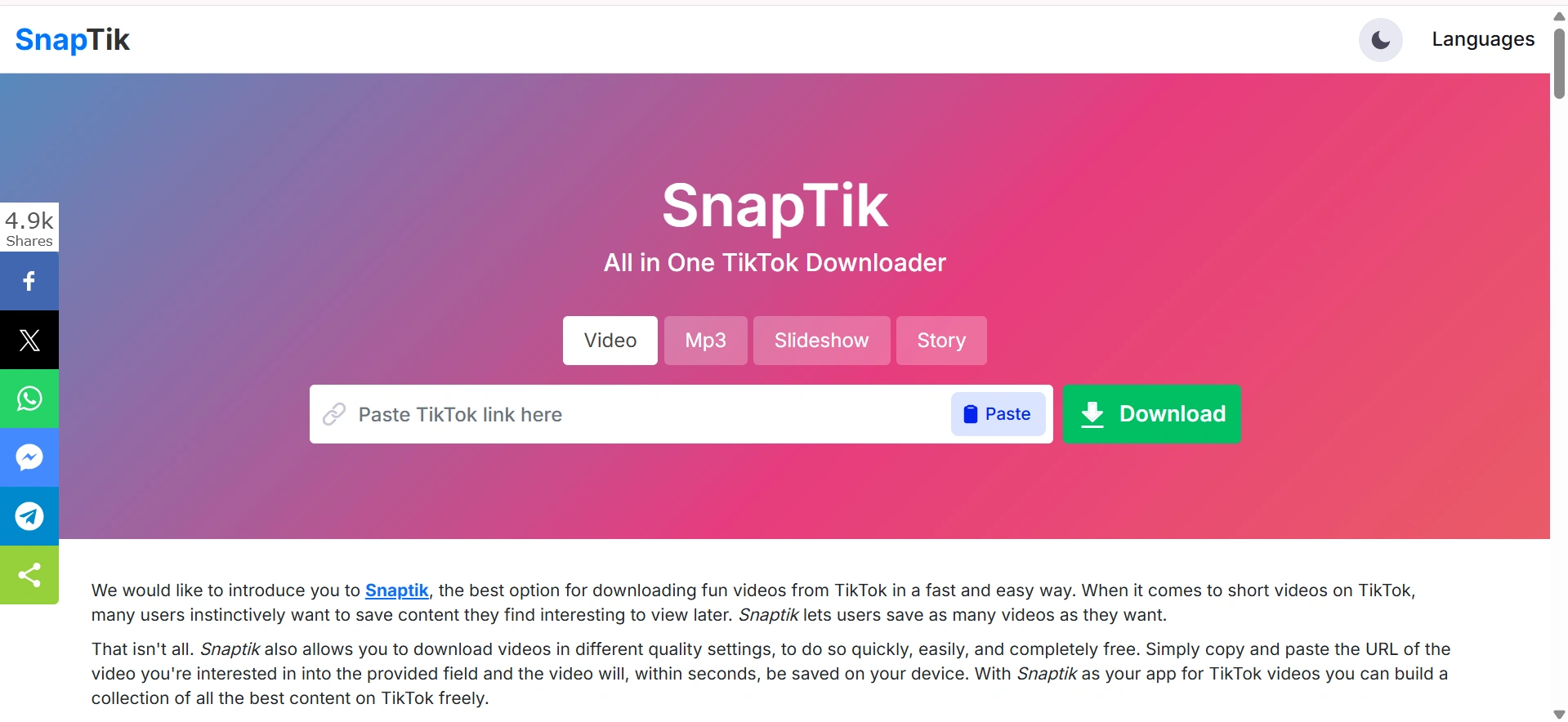 Snaptik di iOS: Cara Download Video TikTok di iPhone